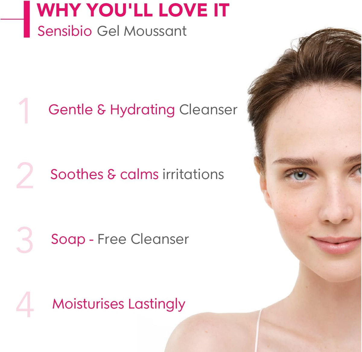 Bioderma Sensibio Gentle Soothing Micellar Cleansing Foaming Gel For Sensitive Skin (500ml)