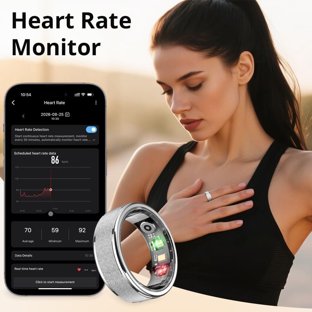 COLMI R10 Smart Ring  Health & Sleep Tracker No Subscription