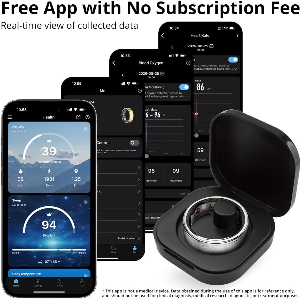 COLMI R10 Smart Ring  Health & Sleep Tracker No Subscription
