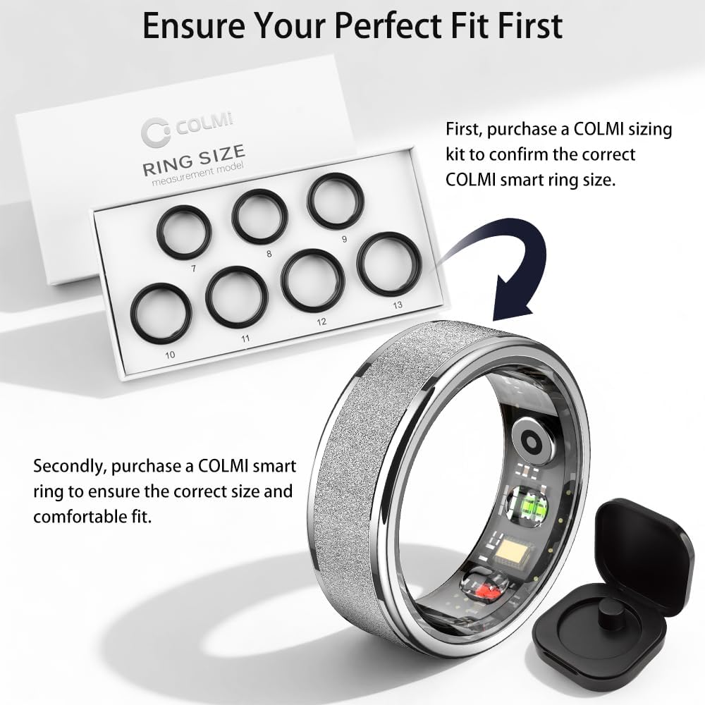 COLMI R10 Smart Ring  Health & Sleep Tracker No Subscription