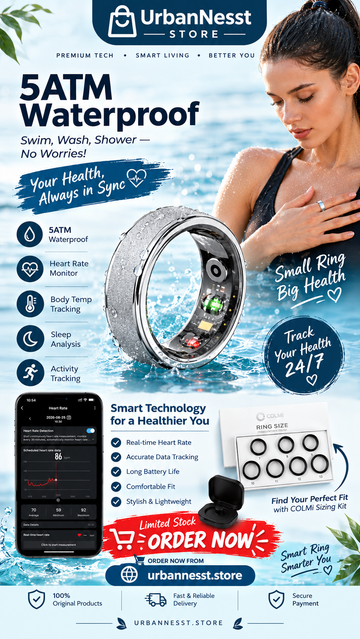 COLMI R10 Smart Ring  Health & Sleep Tracker No Subscription