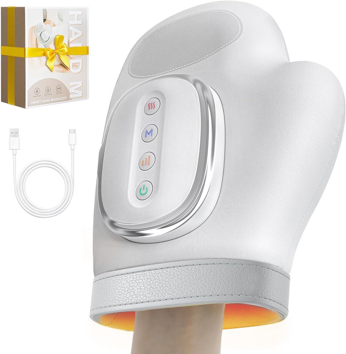 Heated Compression Hand Massager with 3 Heat Settings