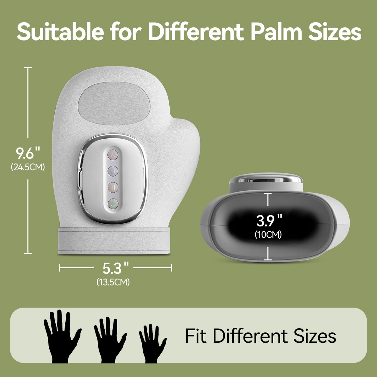Heated Compression Hand Massager with 3 Heat Settings