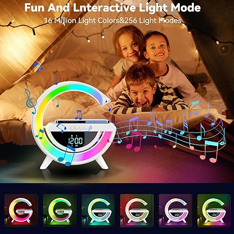 Digital Led  Wireless Charger Speaker